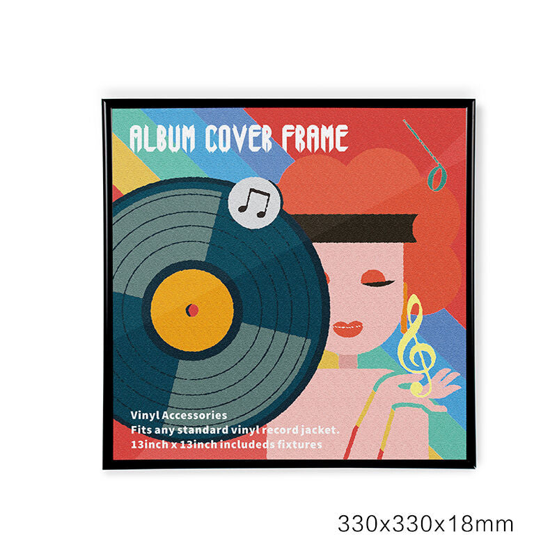 Vinyl record frame 12 inch wall display — Keep Them Spinning
