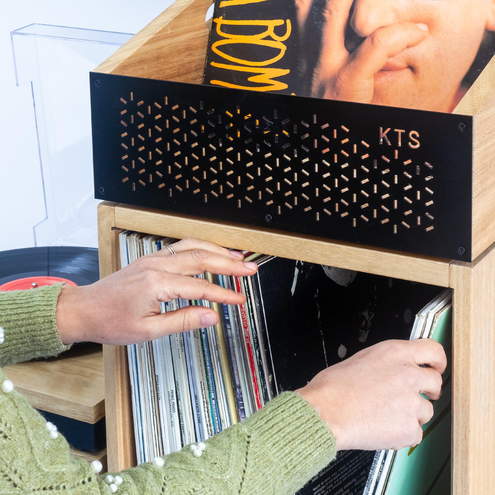 mueble para vinilos