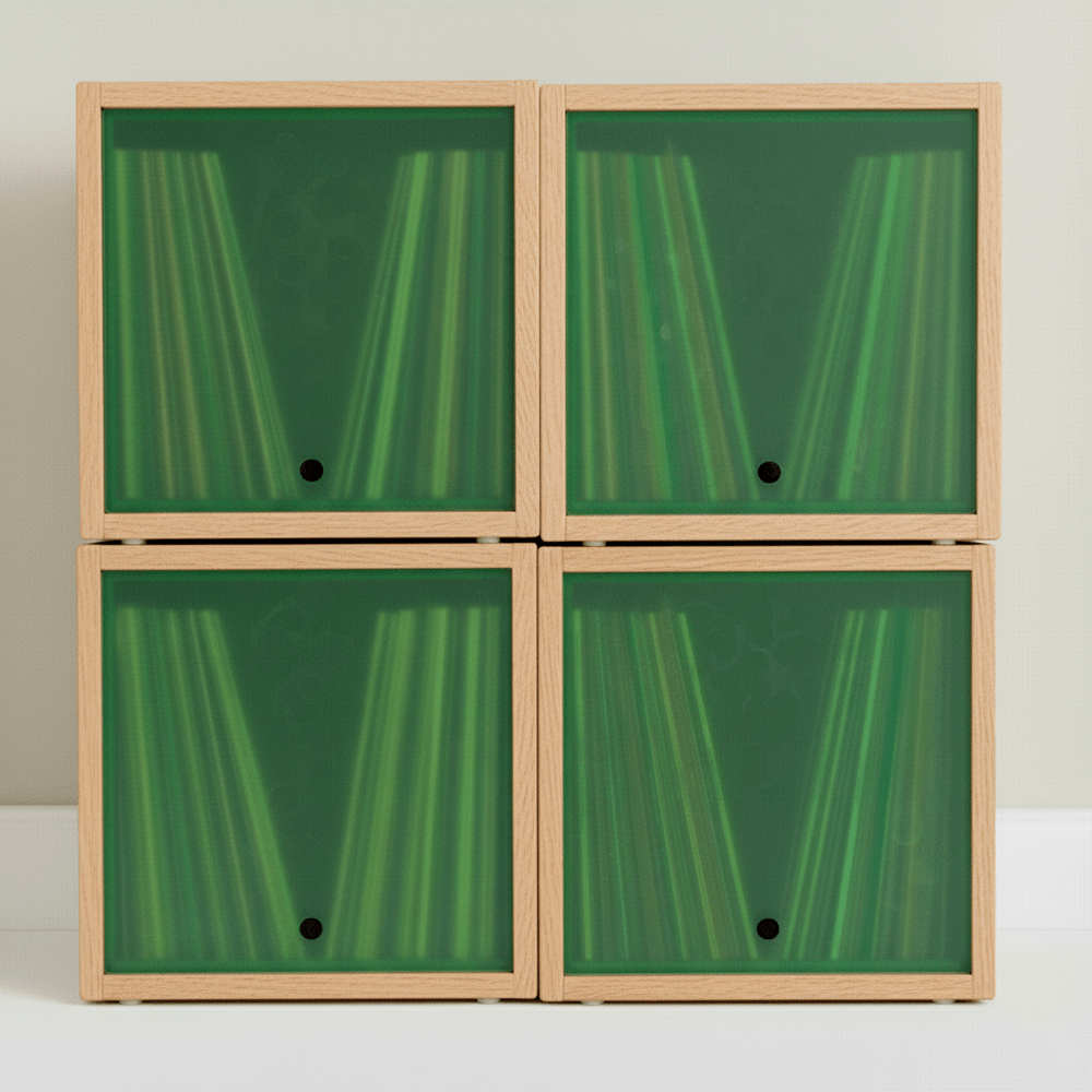 Vinyl Modular x4 — solid Paulownia vinyl storage from Keep Them Spinning