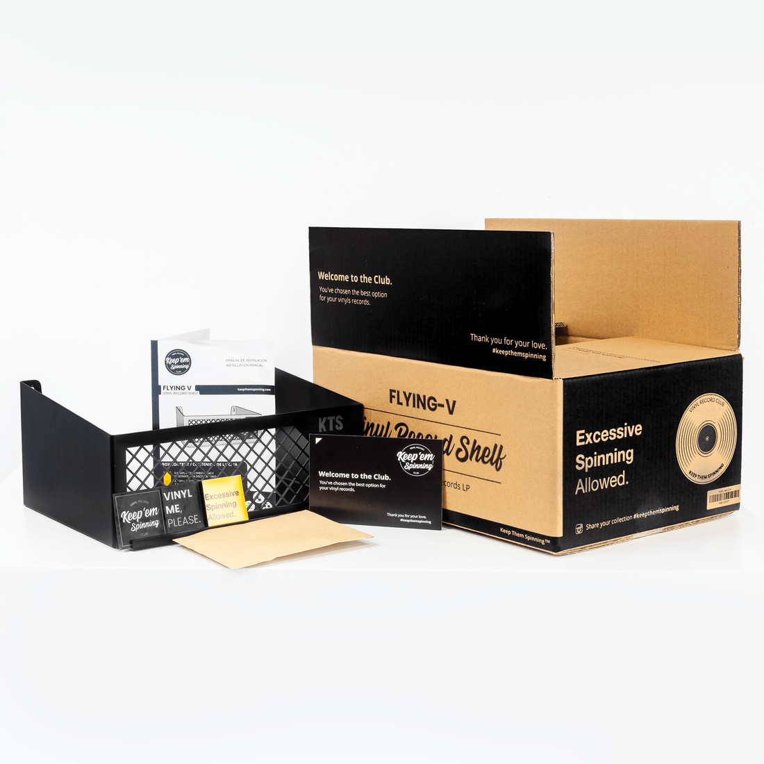 Vinyl Modular x4 — solid Paulownia vinyl storage from Keep Them Spinning