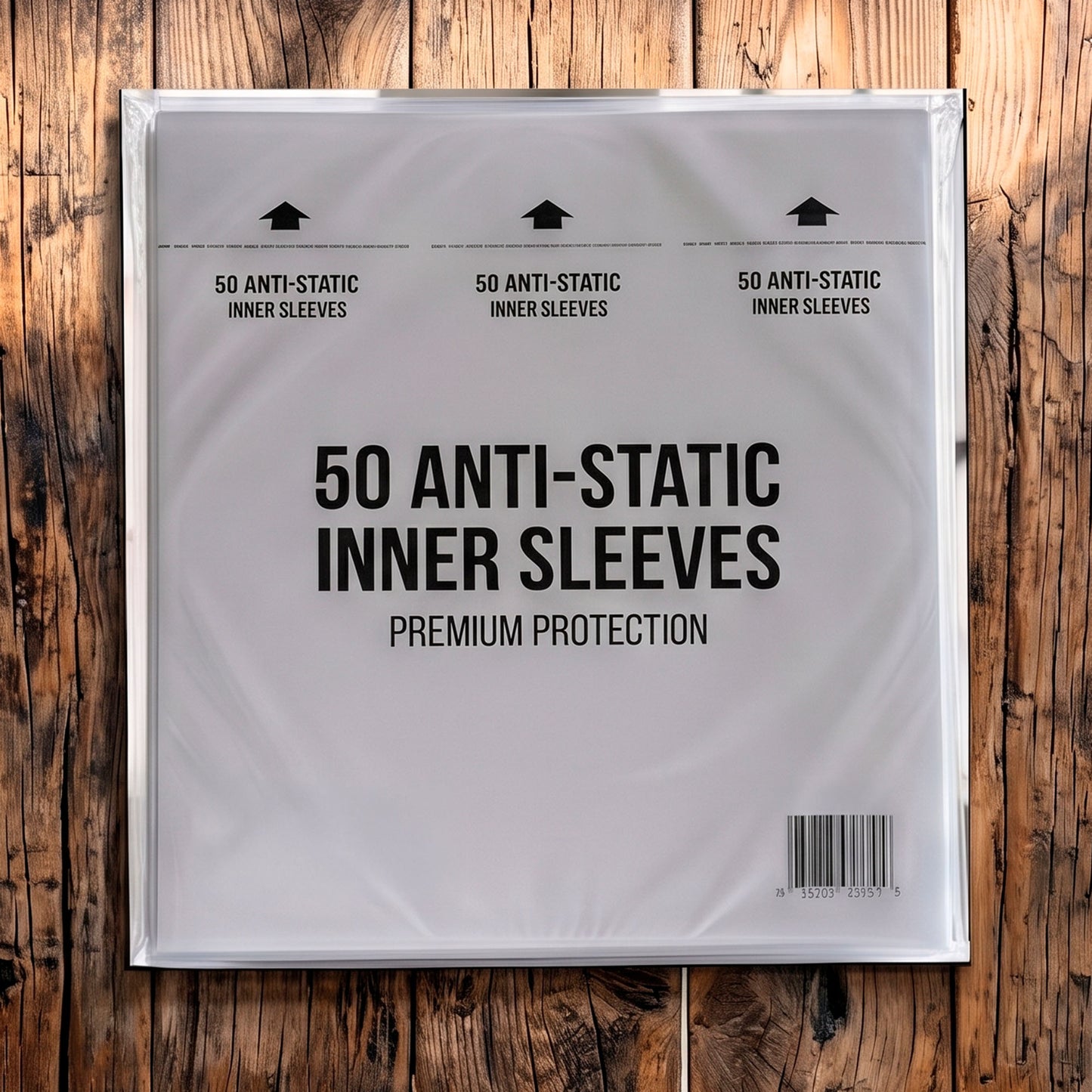50 fundas interiores antiestáticas para vinilos de 12″