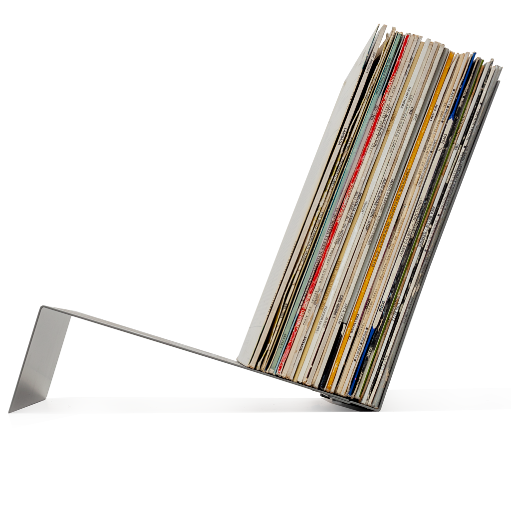 Vinyl Record Display - V Break Grey