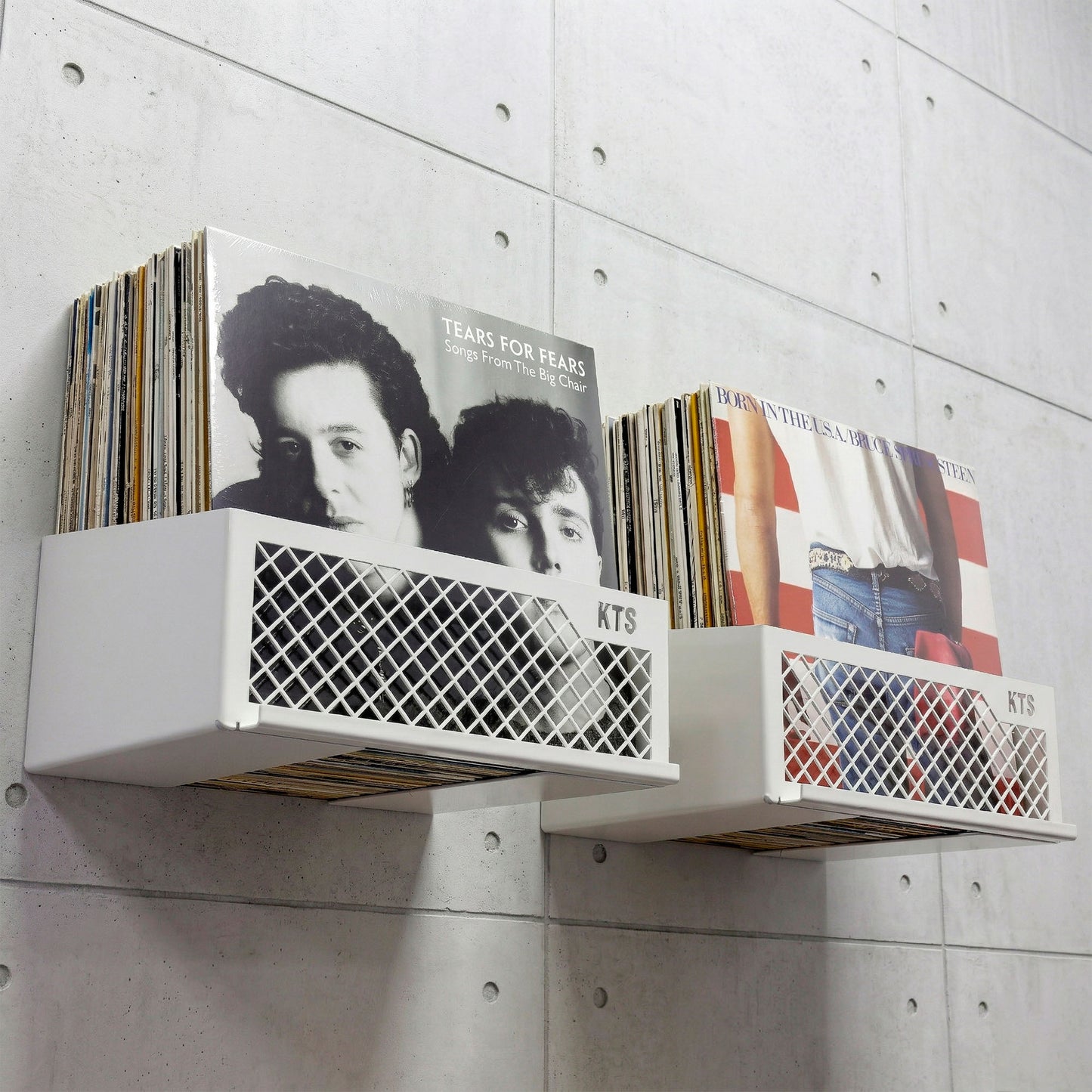 Flying Vx2 – Doppelte Wandhalterung für Schallplatten (120 LPs)