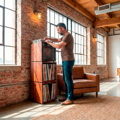 Iroko Rack: Almacenamiento premium para 170+ LP (Edición Limitada).