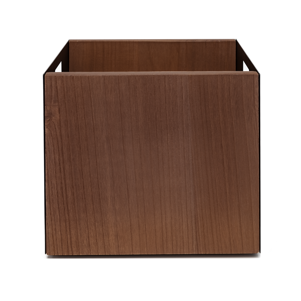 Vinyl Record Box - Orbital Walnut Finish