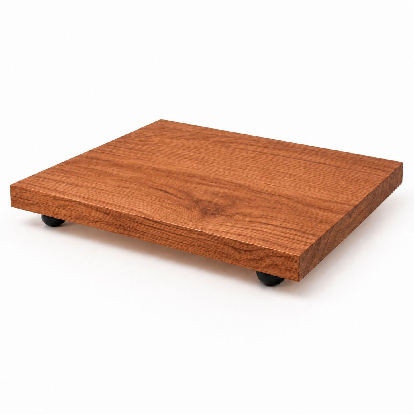 The Deck — Solid Wood Turntable Top for Modular Vinyl Cubes