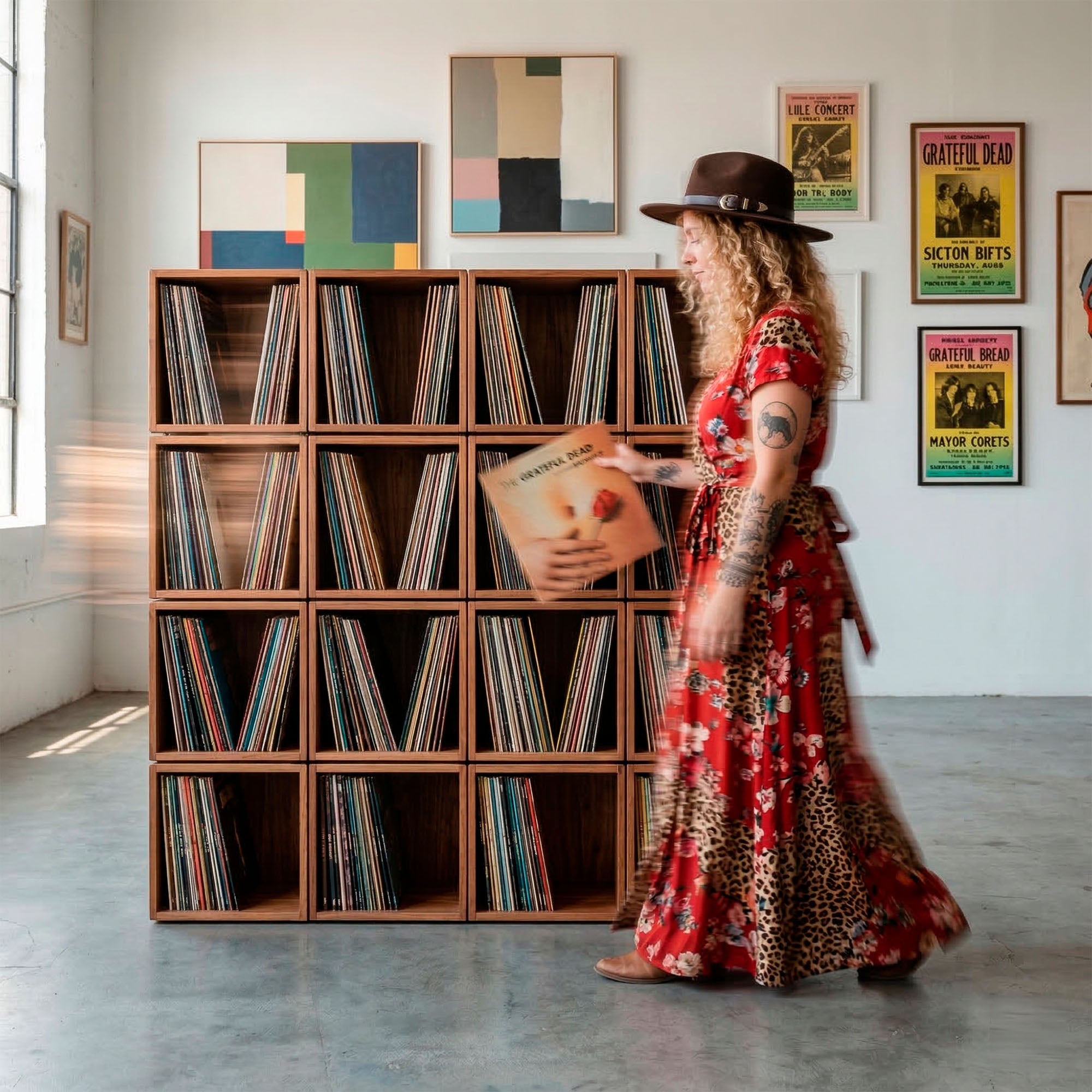 Diggers Library - 800+ LP Vinyl Storage Cabinet | KTS