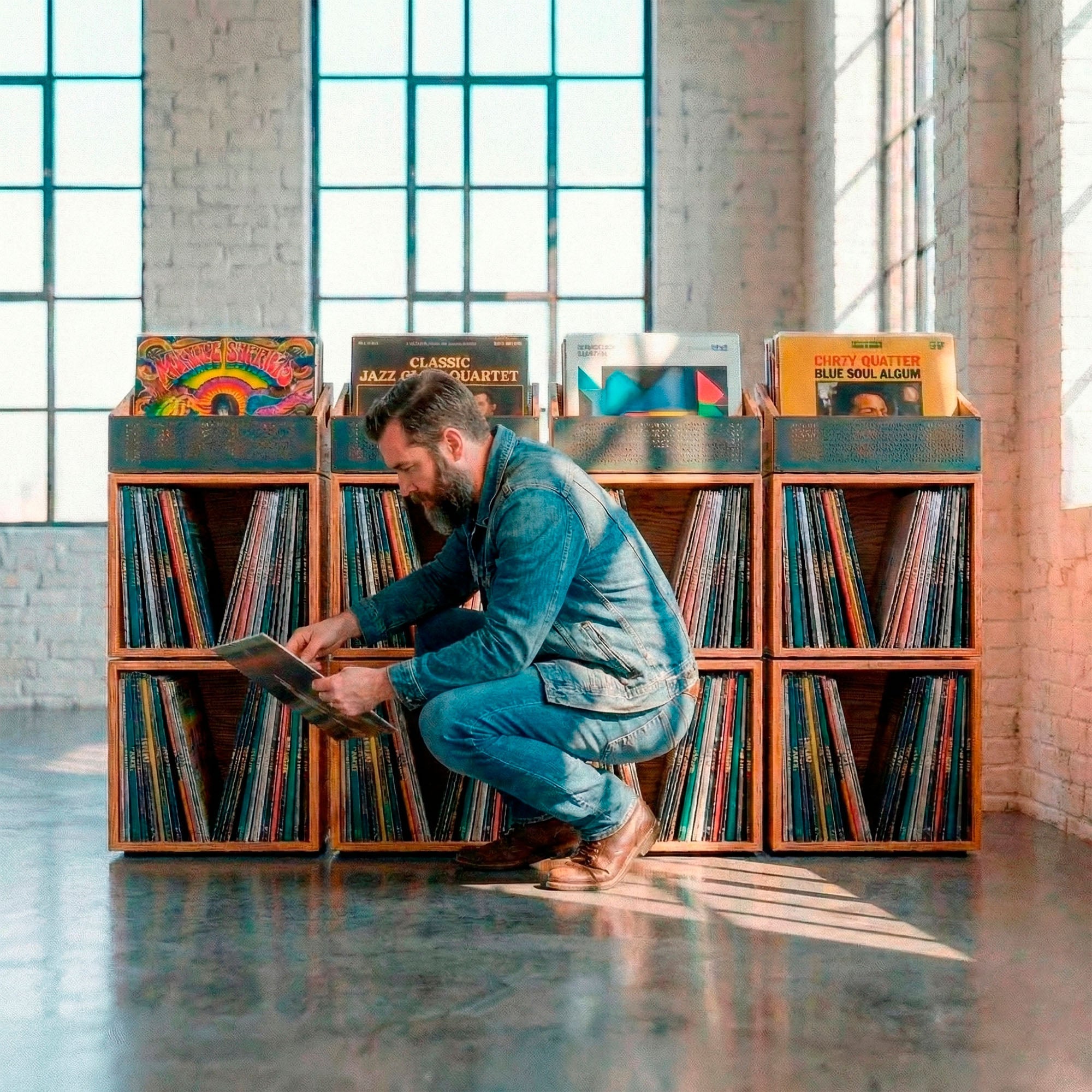 The Digger's Wall — Complete Vinyl Station (600 LPs)