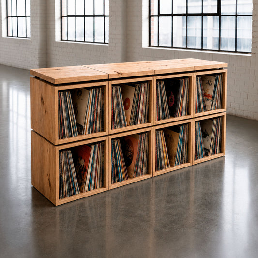 The Station — Solid Wood Turntable Console