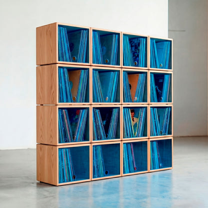 The Digger's Library x16 — Meuble Modulaire pour +800 Vinyles