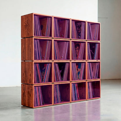The Digger's Library x16 — Meuble Modulaire pour +800 Vinyles