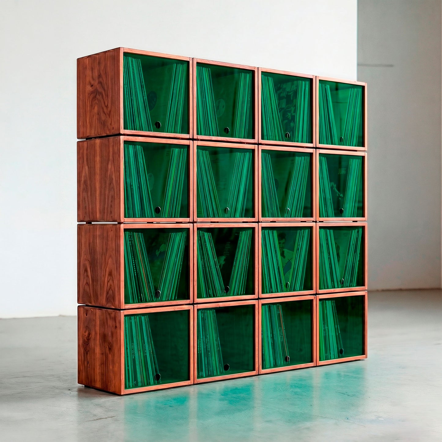 The Digger's Library x16 — Meuble Modulaire pour +800 Vinyles