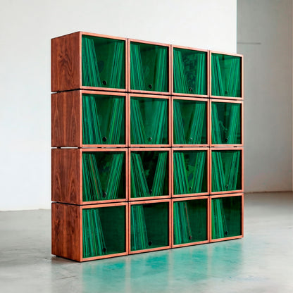 The Digger's Library x16 — Meuble Modulaire pour +800 Vinyles