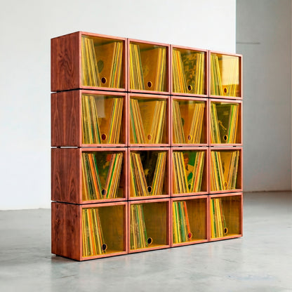 The Digger's Library x16 — Meuble Modulaire pour +800 Vinyles