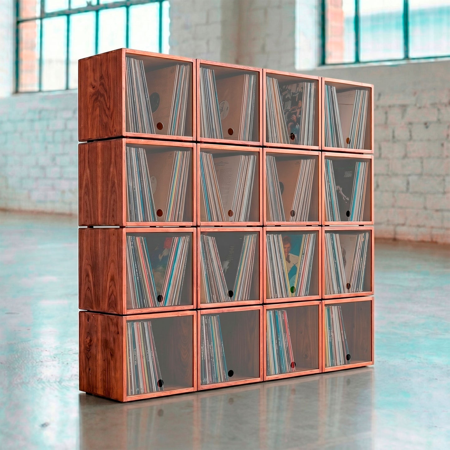 The Digger's Library x16 — Meuble Modulaire pour +800 Vinyles