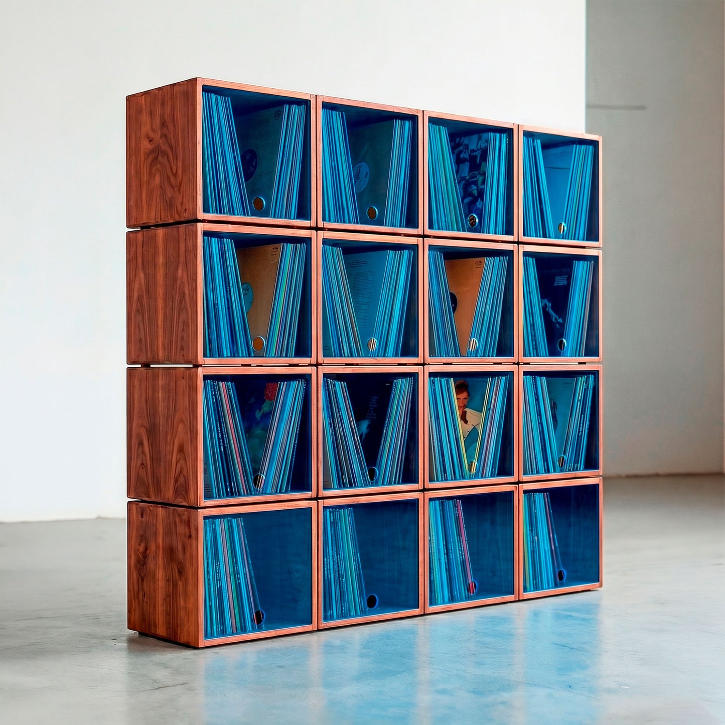 The Digger's Library x16 — Meuble Modulaire pour +800 Vinyles