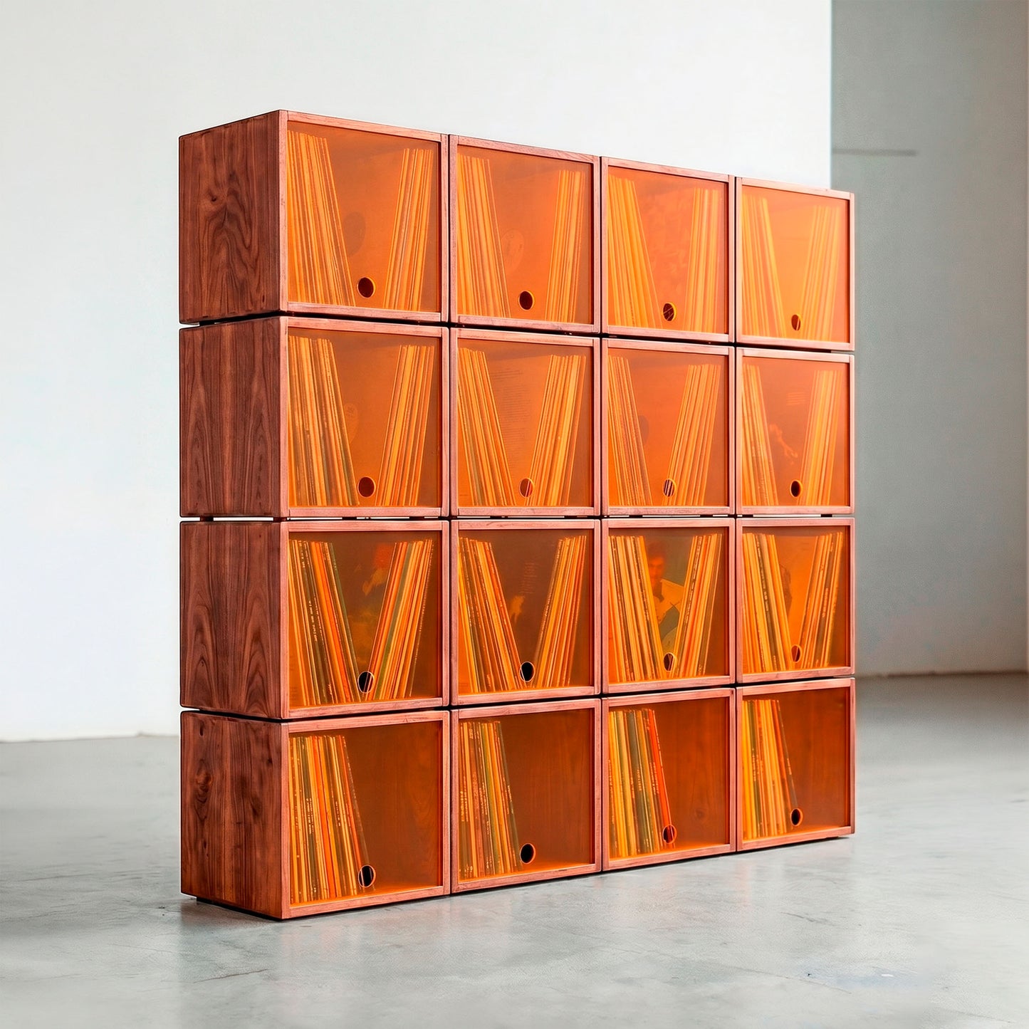 The Digger's Library x16 — Meuble Modulaire pour +800 Vinyles