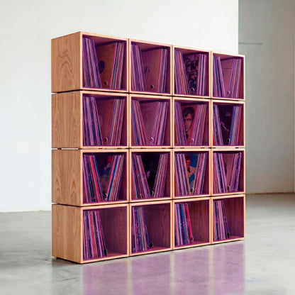The Digger's Library x16 — Meuble Modulaire pour +800 Vinyles