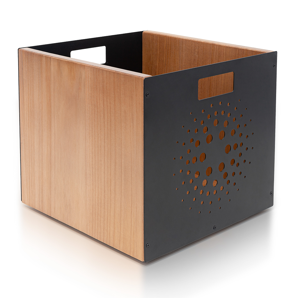 Vinyl Record Box - Orbital Walnut