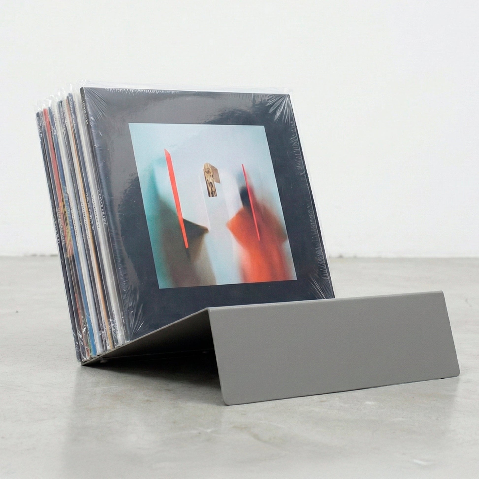 Soporte de mesa para mostrar discos de vinilo