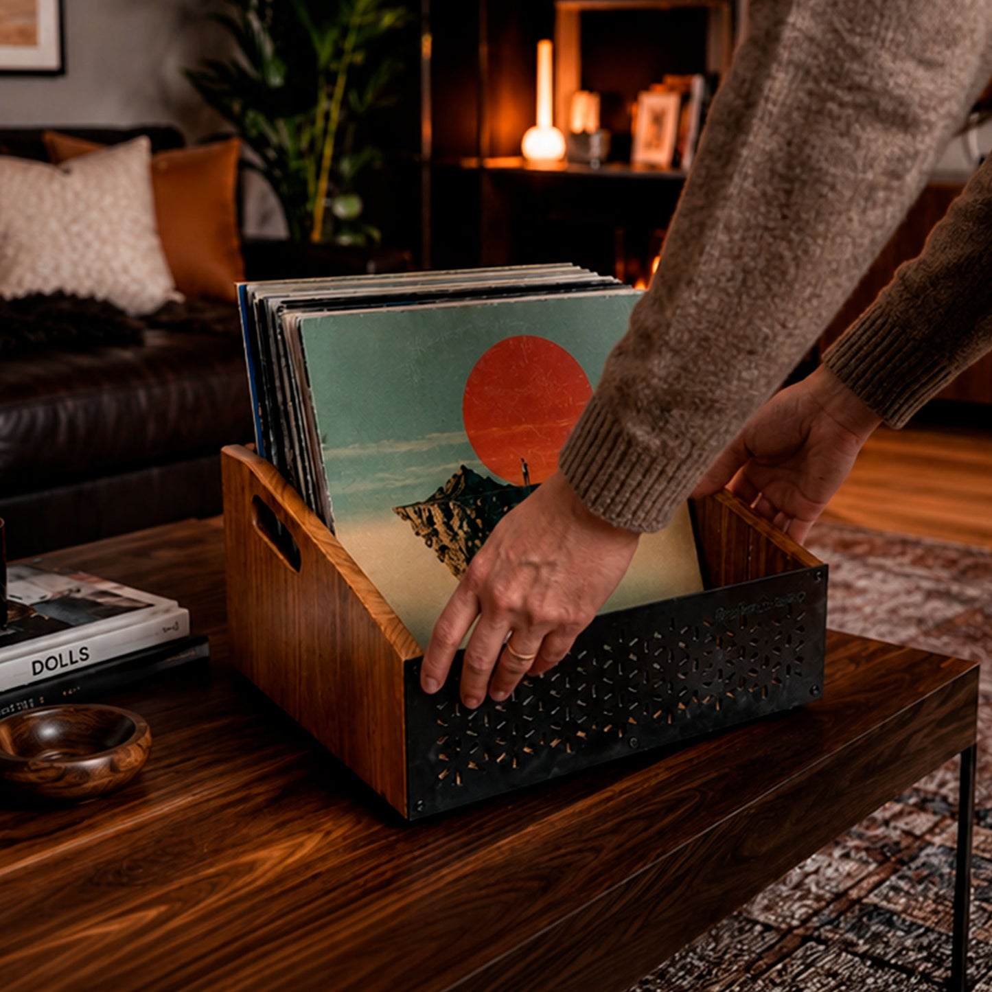 Vinyl Record Crate — 2er-Set (Open-Top, 120 LPs)