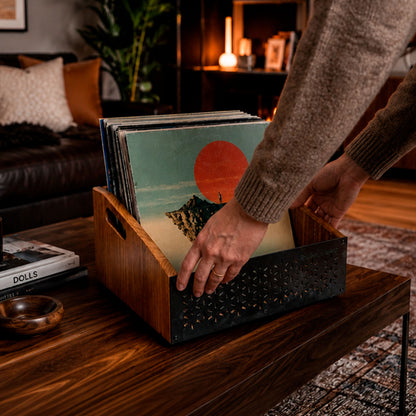 Vinyl Record Crate — 2er-Set (Open-Top, 120 LPs)