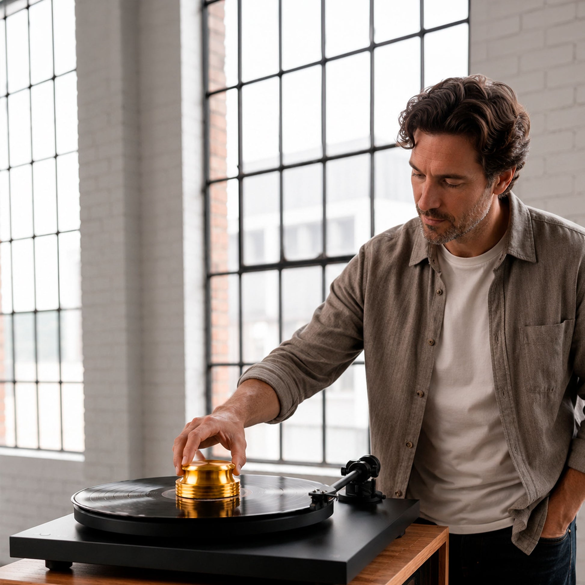 REVISAR: Stabilizzatore Vinile Alluminio 420g — Pre-ordine (Spedizione fine giugno 2026)