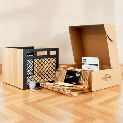 caja vinyl record box