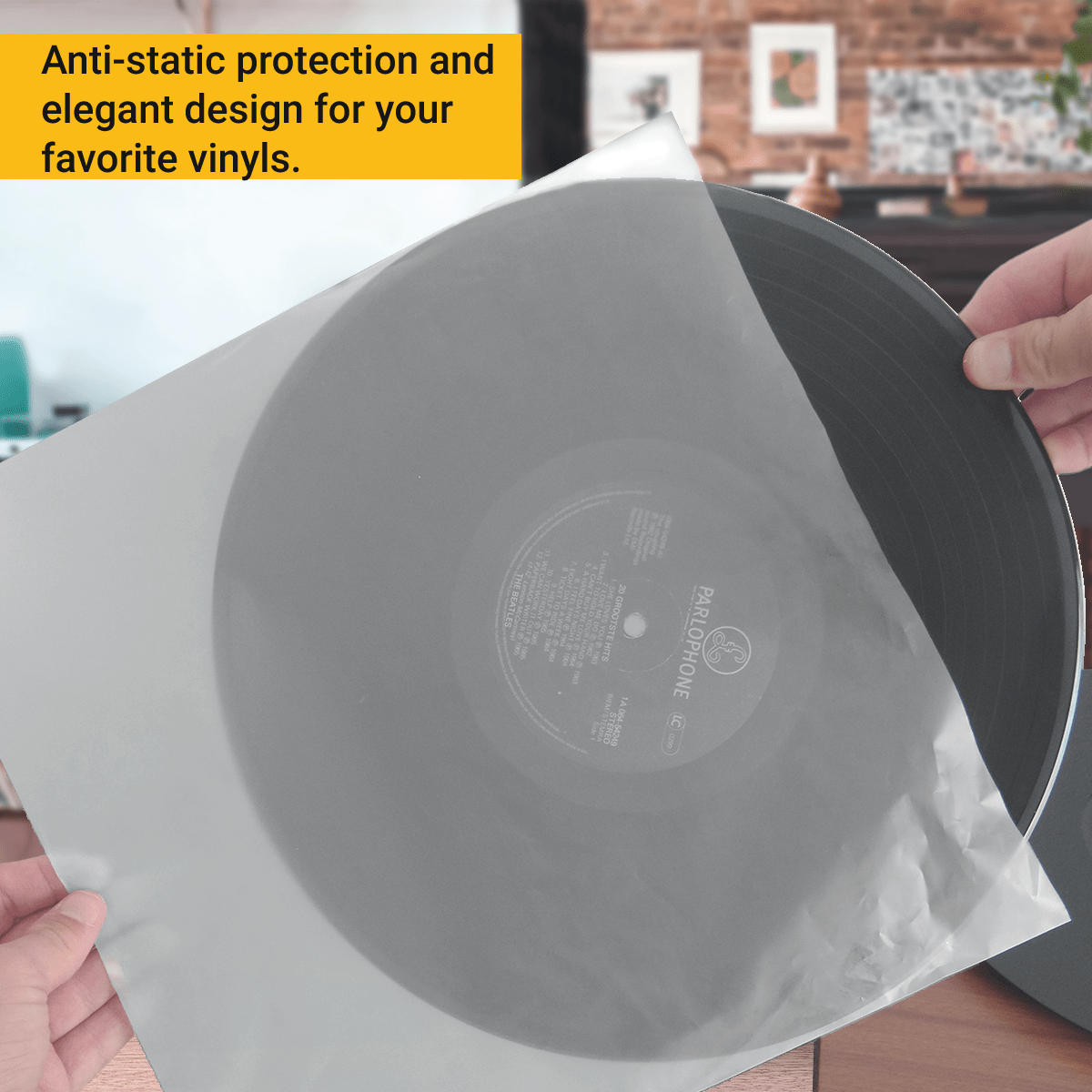 Groove Bundle: Vinyl Cleaning Kit + 50 Anti - Static Sleeves for LPs - Keep Them Spinning™