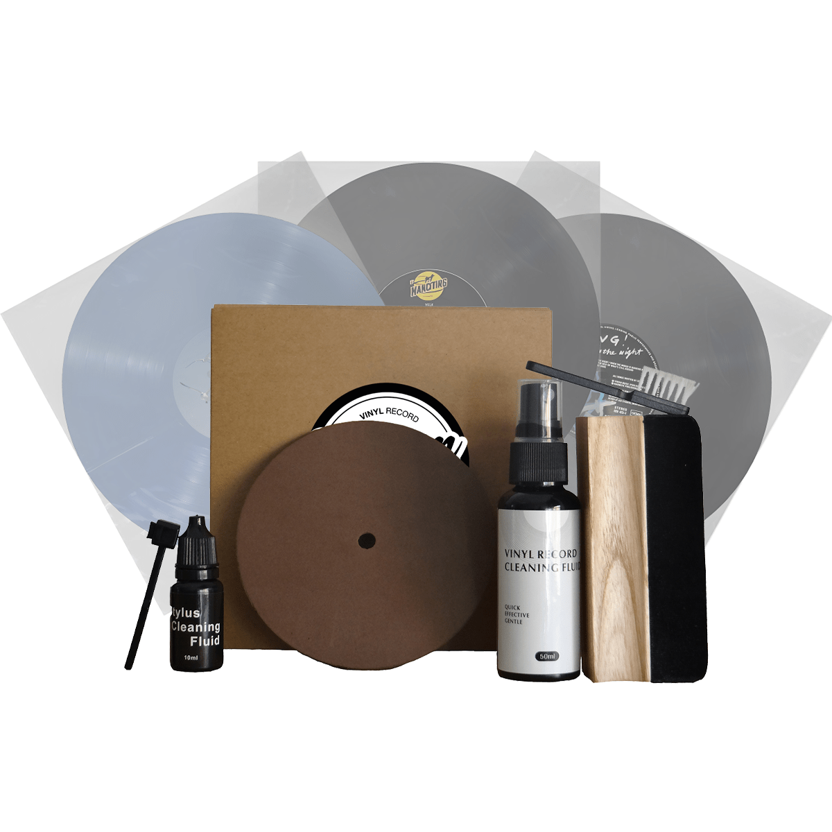Groove Bundle: Vinyl Cleaning Kit + 50 Anti - Static Sleeves for LPs - Keep Them Spinning™