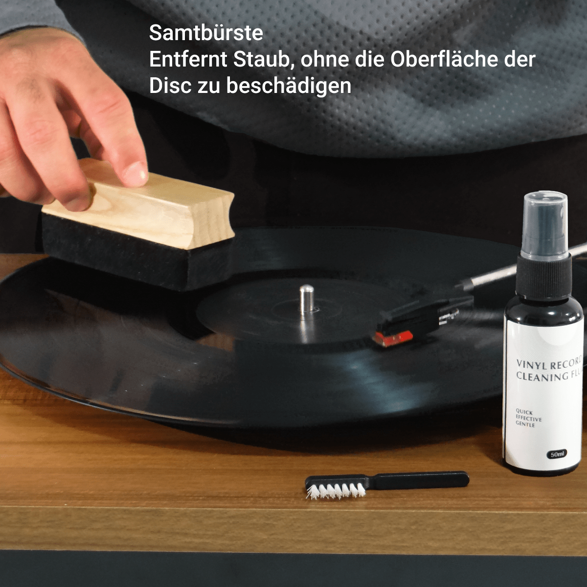 Groove Bundle: Vinyl Cleaning Kit + 50 Anti - Static Sleeves for LPs - Keep Them Spinning™