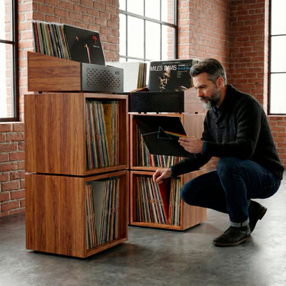 The Black Friday "Digger's Stack": Complete Vinyl Station (150+ LP Capacity) - Keep Them Spinning™