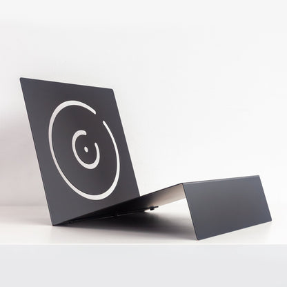 Vinyl Break - Minimalist Steel Record Stand for Display & Storage (50 LPs) - Keep Them Spinning™