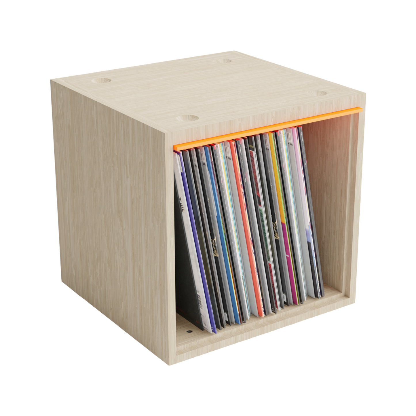 Vinyl Record Box STAX - Holds up to 50 Albums, Record Box - V-BOX STAX -